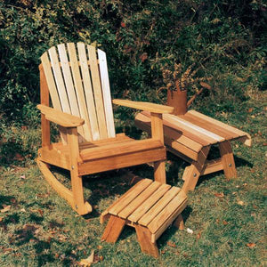 Creekvine Design Cedar American Forest Adirondack Rocker Collection Adirondack Unfinished
