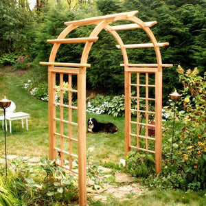 Creekvine Design Cedar Arched Arbor Porch Swing Stands 42 Inch