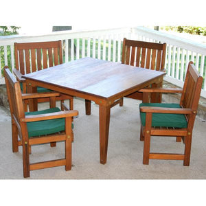 Creekvine Design Cedar Get-Together Dining Set Picnic Table 47 Inch / Unfinished / No