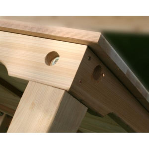 Creekvine Design Cedar Get-Together Dining Set Picnic Table 47 Inch / Unfinished / No