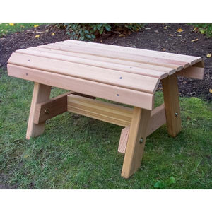 Creekvine Design Red Cedar Twin Ponds End Table End Table Unfinished