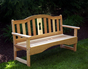 Creekvine Designs Cedar Keyway Garden Bench Garden Benches