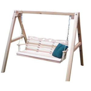 Creekvine Designs Cedar Royal Country Hearts Porch Swing w/Stand Porch Swings