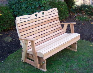 Creekvine Designs Cedar Royal Country Hearts Rocking Glider