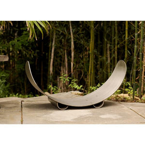 Crescent Log Rack - Stainless Steel Firewood Rack