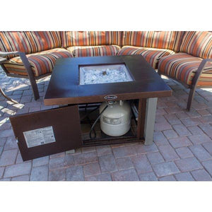 Decorative Hammered Bronze Fire Pit with Stainless Steel Legs Fire Pits