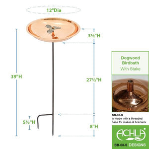 Dogwood Birdbath Birdbath