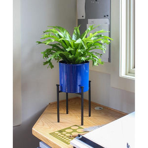 Eileen Planter with Steel Patina Pot Patina Pot