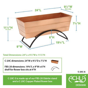 Flower Box With Odette Stand Flower Box