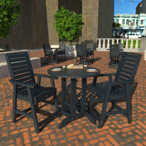 Glennville 3pc Round Counter Dining Set Dining Set