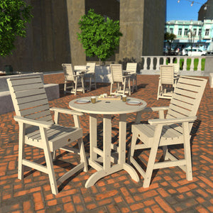 Glennville 3pc Round Counter Dining Set Dining Set