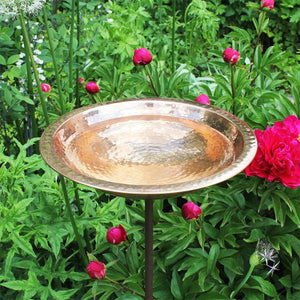 Hammered Copper Birdbath Bowl Copper Birdbath Bowl