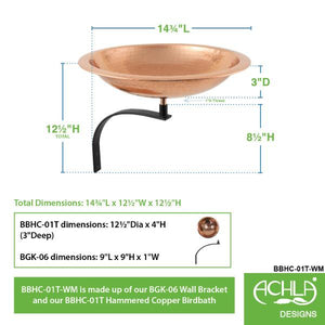 Hammered Copper Birdbath Bowl Copper Birdbath Bowl