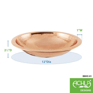 Hammered Copper Birdbath Bowl Copper Birdbath Bowl