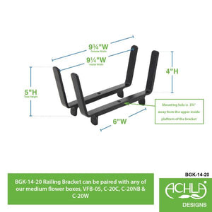 Handrail Flower Box Bracket Flower Box Bracket