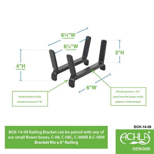 Handrail Flower Box Bracket Flower Box Bracket