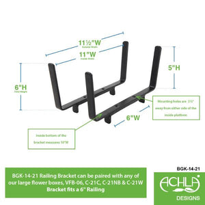 Handrail Flower Box Bracket Flower Box Bracket