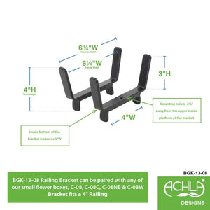 Handrail Flower Box Bracket Flower Box Bracket