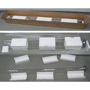 Hiland Residential Quartz Glass Tube Replacement 49.5" Tall Tube Replacement
