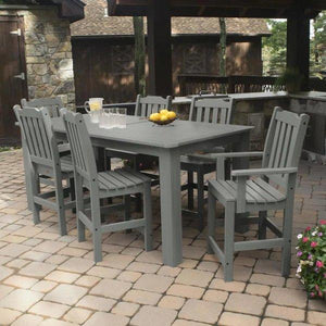 Lehigh 7pc Rectangular Counter Height Outdoor Dining Set Dining Set