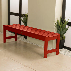 Lehigh Backless Synthetic Wood Picnic Bench Picnic Bench