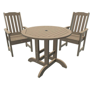 Lehigh Collection 3pc Round Patio Dining Set Dining Set