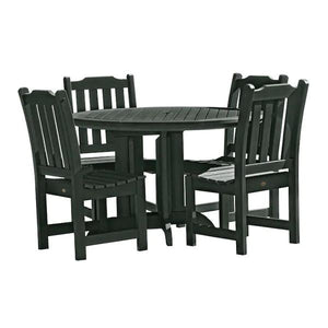 Lehigh Eco-friendly 5pc Patio Outdoor Round Dining Set Dining Set Charleston Green