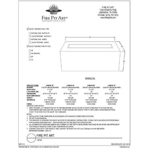 Linear 36" Fire Pits