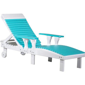 Lounge Chair Lounge Aruba Blue & White