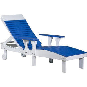 Lounge Chair Lounge Blue & White