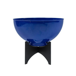 Normal Planters with Steel Patina Bowls Patina Bowls Planter I / French Blue