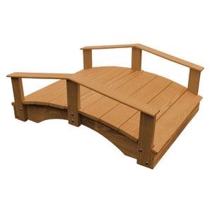 Oriental Garden Bridge Garden Bridge 3' x 4' / Oak Stain