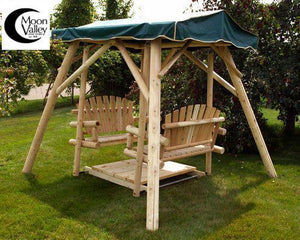 Outdoor Double Glider Swing Set Outdoor Glider / Double Glider Swing / double swing set for adults