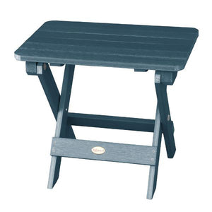 Outdoor Folding Adirondack Side Table Outdoor Table Nantucket Blue