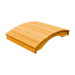 Plank Garden Bridge Bridge 3' x 4' / Natural Stain