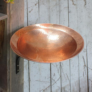 Polished Copper Birdbath Birdbath