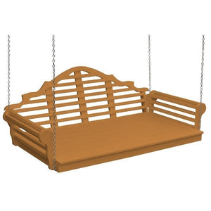 Poly Marlboro Swingbed Porch Swing Beds 75" / Cedar
