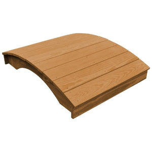Pressure Treated Pine Plank Garden Bridge Garden Bridge 3' x 4' / Oak Stain