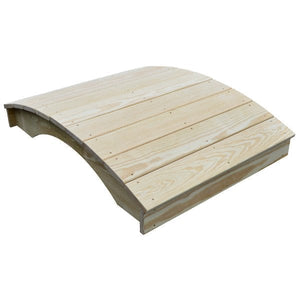 Pressure Treated Pine Plank Garden Bridge Garden Bridge 3' x 4' / Unfinished