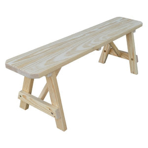 Pressure Treated Pine Traditional Bench Picnic Benches 5ft / Unfinished