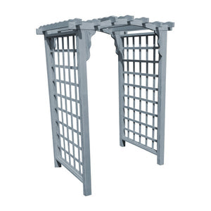 Pressure Treated Yellow Pine Cambridge Arbor Porch Swing Stand 4ft / Gray Stain