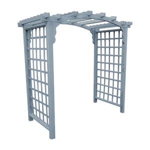 Pressure Treated Yellow Pine Cambridge Arbor Porch Swing Stand 6ft / Gray Stain