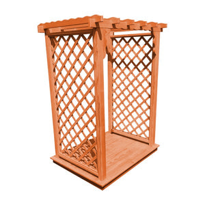 Pressure Treated Yellow Pine Covington Arbor & Deck Porch Swing Stand 4ft / Redwood Stain