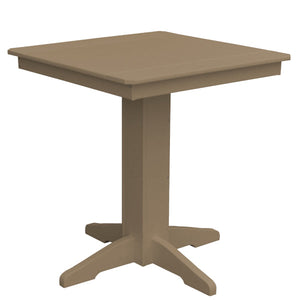 Recycled Plastic Square Counter Table Dining Table
