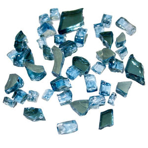 Reflective Fire Glass Fire Glass Sky Blue