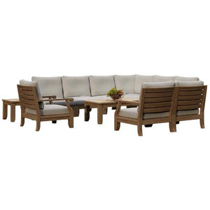 Riviera 11-Pieces Modular Deep Seating Set - The Charming Bench Company