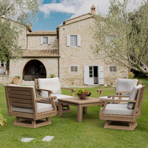 Riviera 5-Pieces Modular Deep Seating Set - The Charming Bench Company