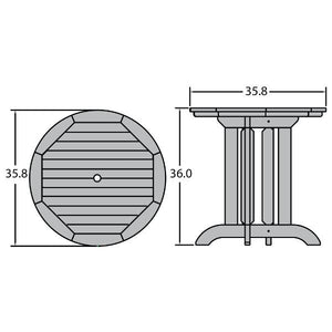 Round Counter Height Outdoor Dining Table Dining Table