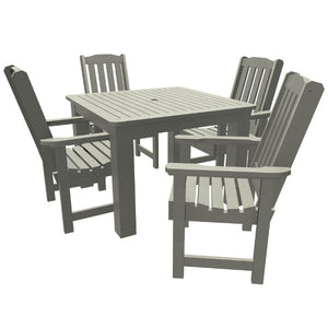 Springville 5pc Square Dining Set Dining Set Coastal Teak
