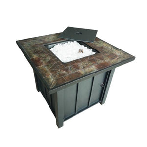 Square Tile Top Propane Fire Pit Fire Pits
